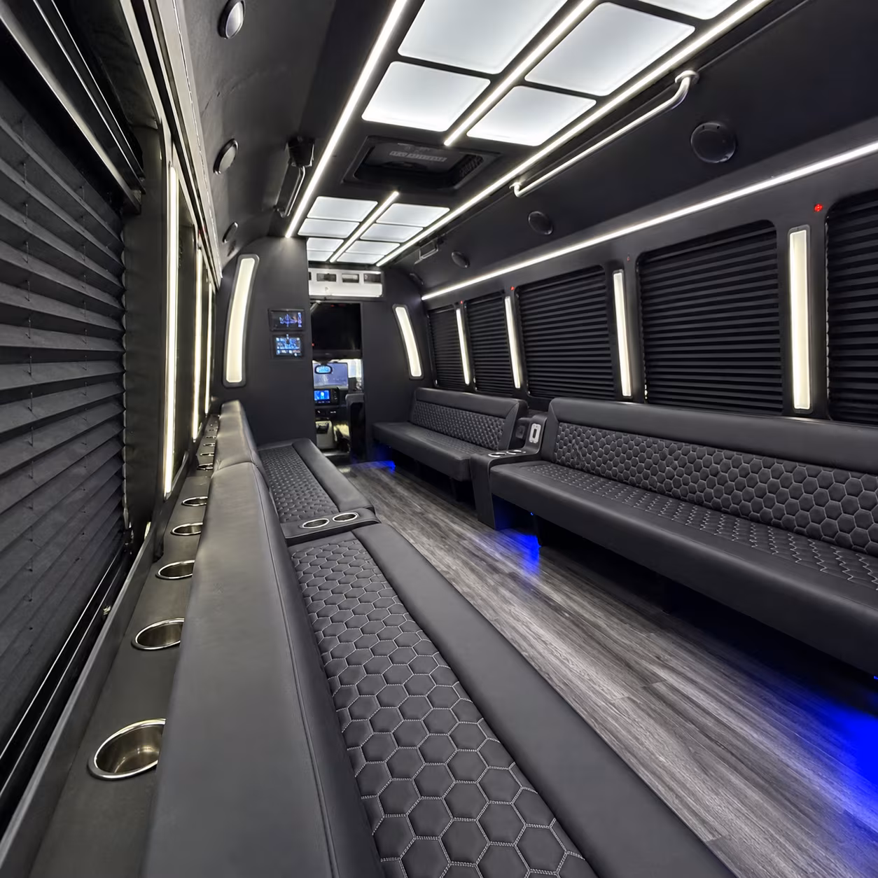 Scottsdale Prom & Homecoming Transportation party bus interior