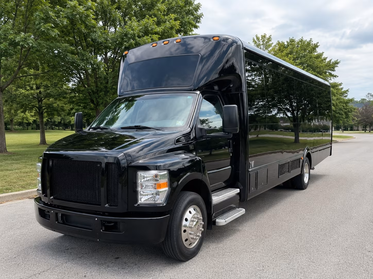 Scottsdale Sporting Event Transportation party bus exterior