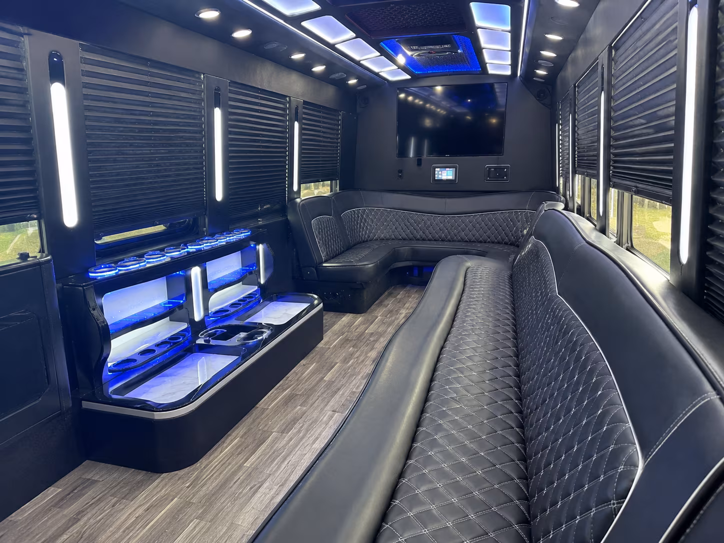Scottsdale Wedding Transportation party bus exterior